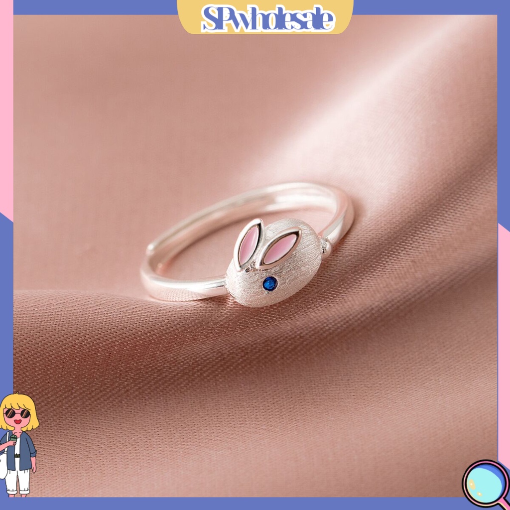 <SPwholesale> Nhẫn Hở Hình Thỏ Bunny Dễ Thương Có Thể Điều Chỉnh Kích Cỡ