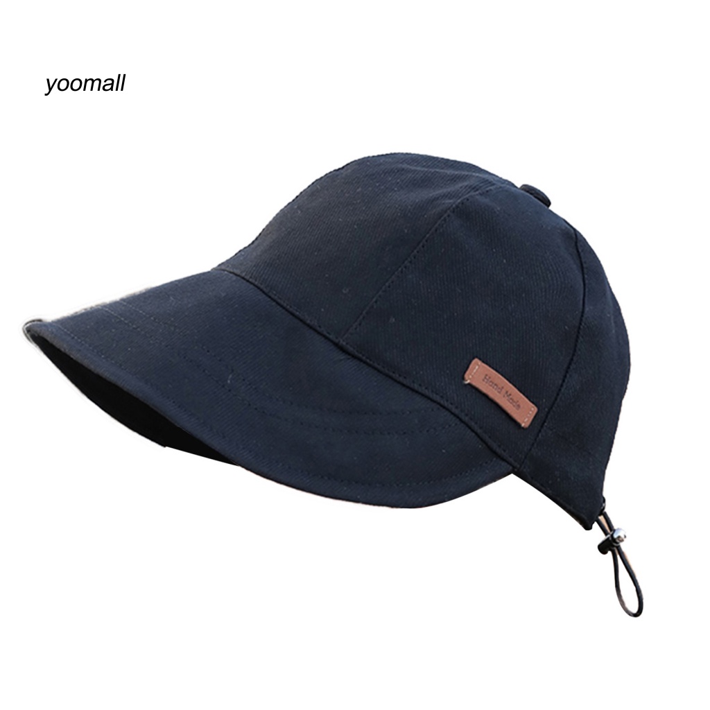 / Yo / Mũ Tai Bèo Rộng Vành Che Nắng Màu Trơn Có Thể Gấp Gọn Dùng Ngoài Trời