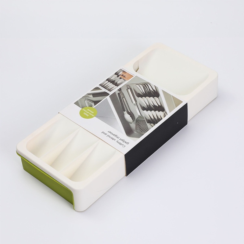 Khay Đựng Dụng Cụ Ăn Uống Có Thể Mở Rộng Sắp Xếp Gọn Gàng Cho Ngăn Kéo Nhà Bếp Cu