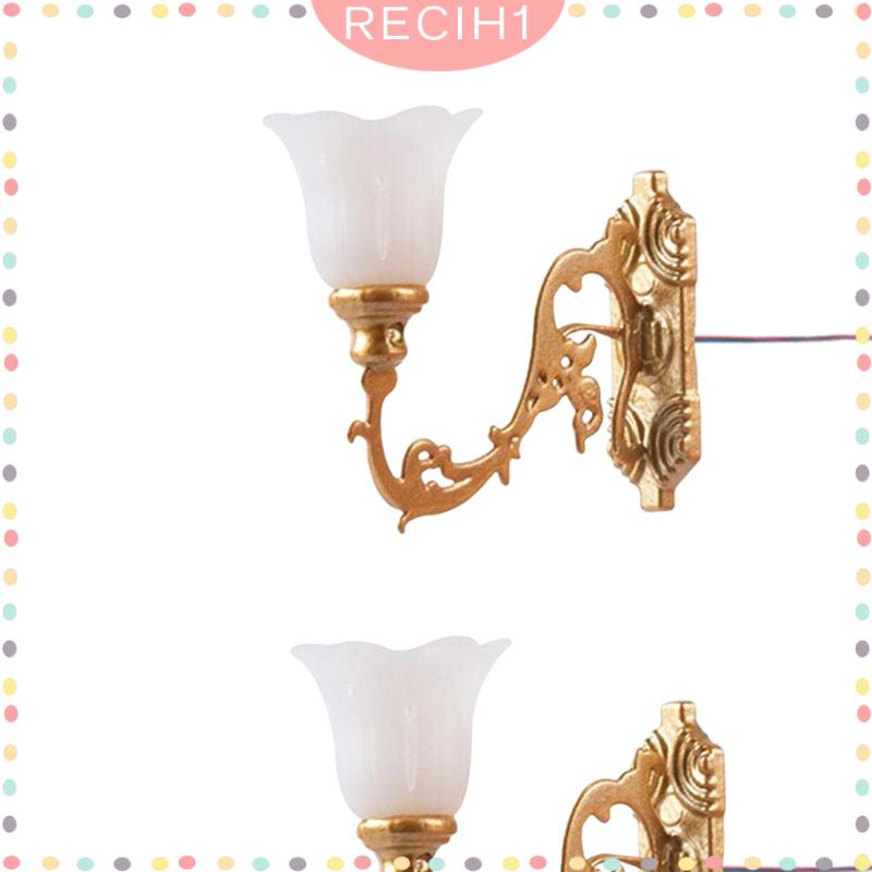 Bộ 2 Đèn Đường Mini 12 Bóng Dùng Trang Trí Nhà Búp Bê