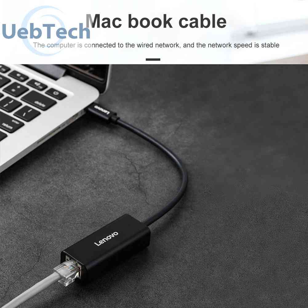 LENOVO Bộ Chia Cổng USB 3.0 / Type-C RJ45 Lan Cho MacBook Laptop