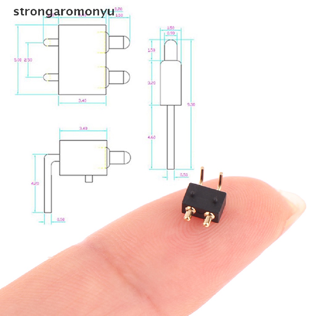 Bộ 5 Đầu Nối Pogo Pin 2 Cực 2.5 Lỗ Chất Lượng Cao