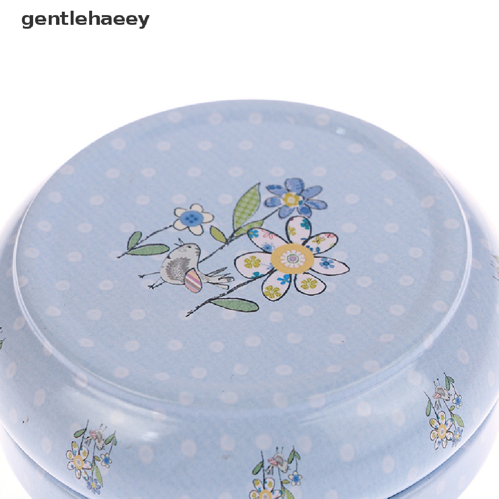 1 Hộp Thiếc Đựng Bánh Macaron / Trang Sức / Kẹo / Đồ Tráng Miệng Hình Tròn Nhỏ Xinh