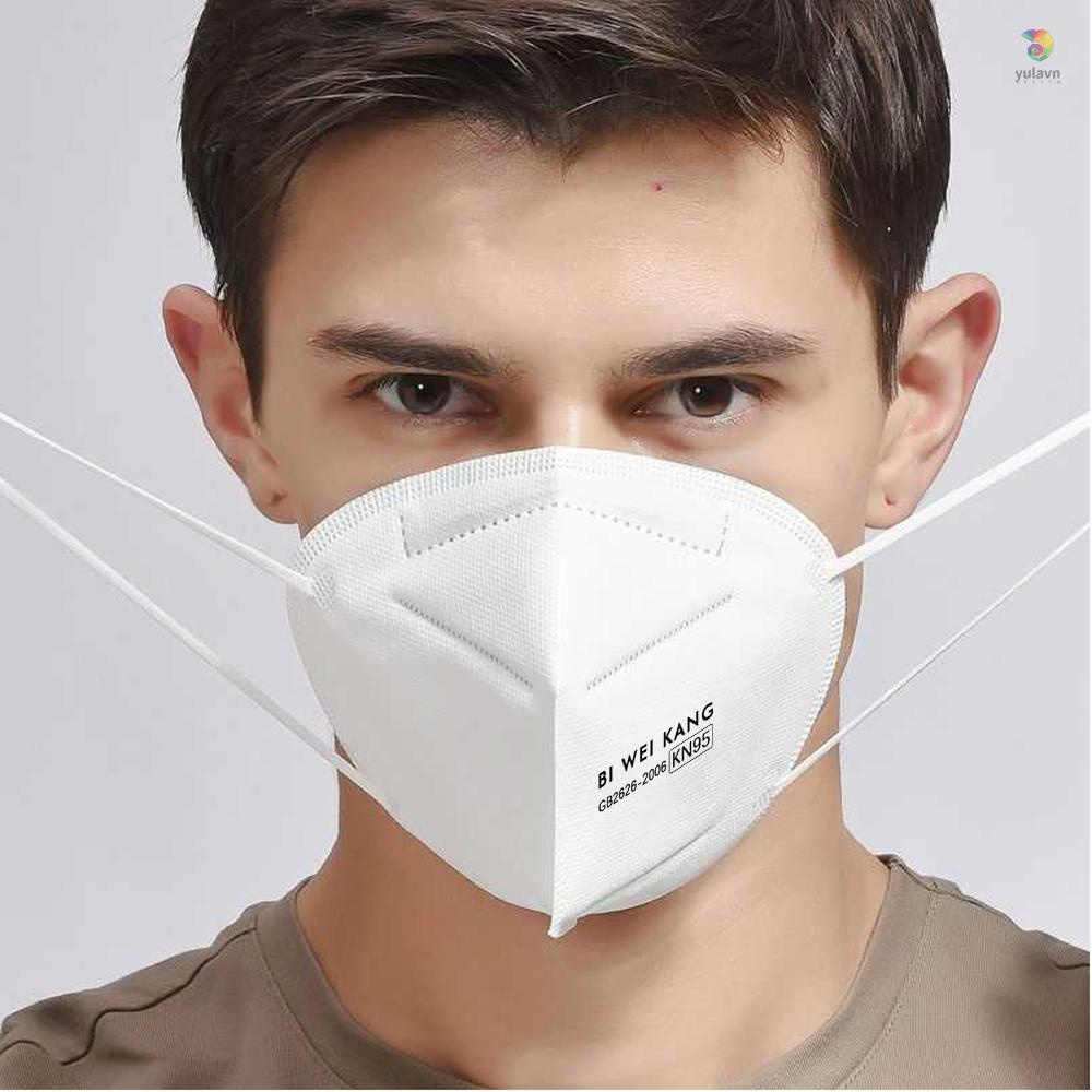Set 10 Khẩu Trang KN95 Bằng Vải Không Dệt Mềm Mại Thoáng Khí Chống Bụi