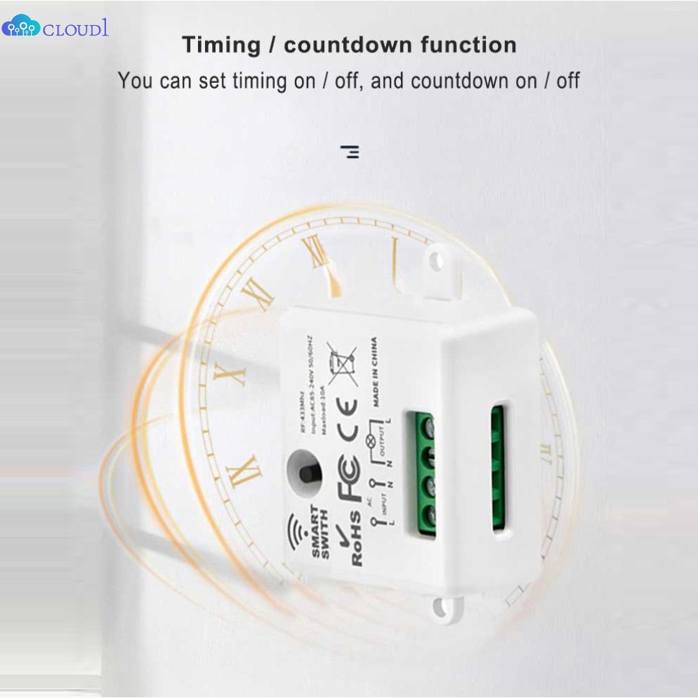 Stock Công Tắc Thông Minh Bộ Điều Khiển Từ Xa Mini Wifi Mini Tuya Điện Thoại Di Động Dây Đơn Rf / Rf433 Wifi Cloud1