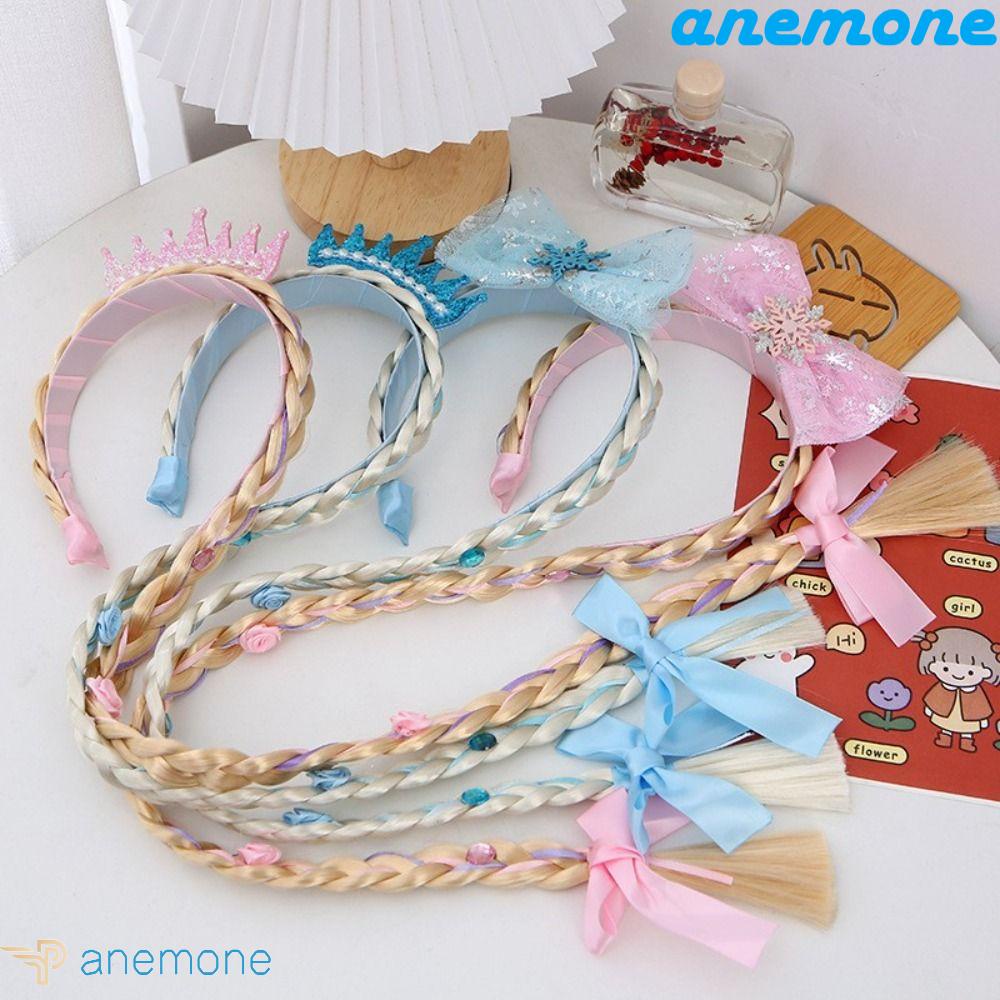 Băng Đô Cài Tóc Bện Hình Hoạt Hình Dành Cho Trẻ Em Hóa Trang