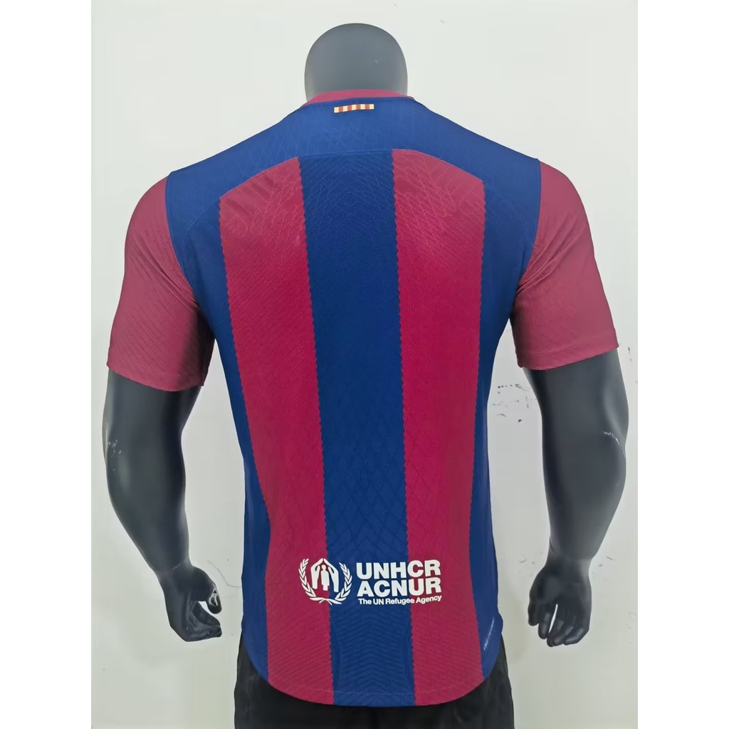 Áo Thun Bóng Đá Tay Ngắn 2324 New Barcelona