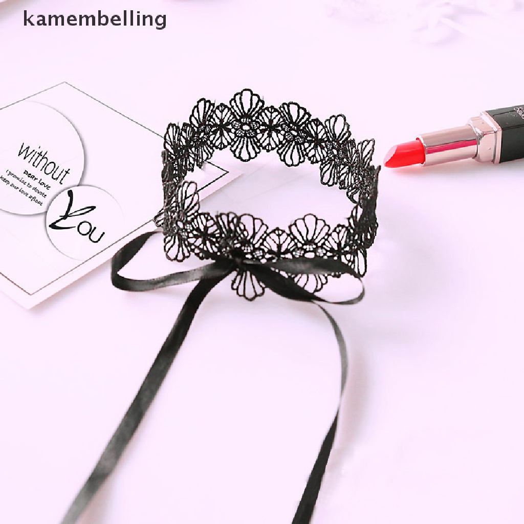 Kamembelling Vòng Cổ Choker Ren Dễ Thương Có Thể Tháo Rời Phong Cách Gothic Ngọt Ngào Cho Nữ