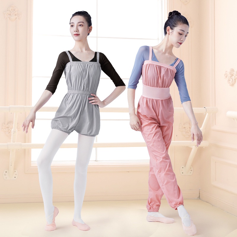 Quần Tập Múa Ba Lê Dáng Rộng Giữ Ấm Có Dây Đeo Vai Thấm Hút Mồ Hôi Cho Người Lớn