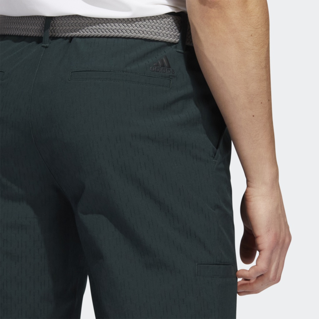 Adidas Đánh gôn Quần Short Sần 9-Inch Nam màu xanh lá HF6519