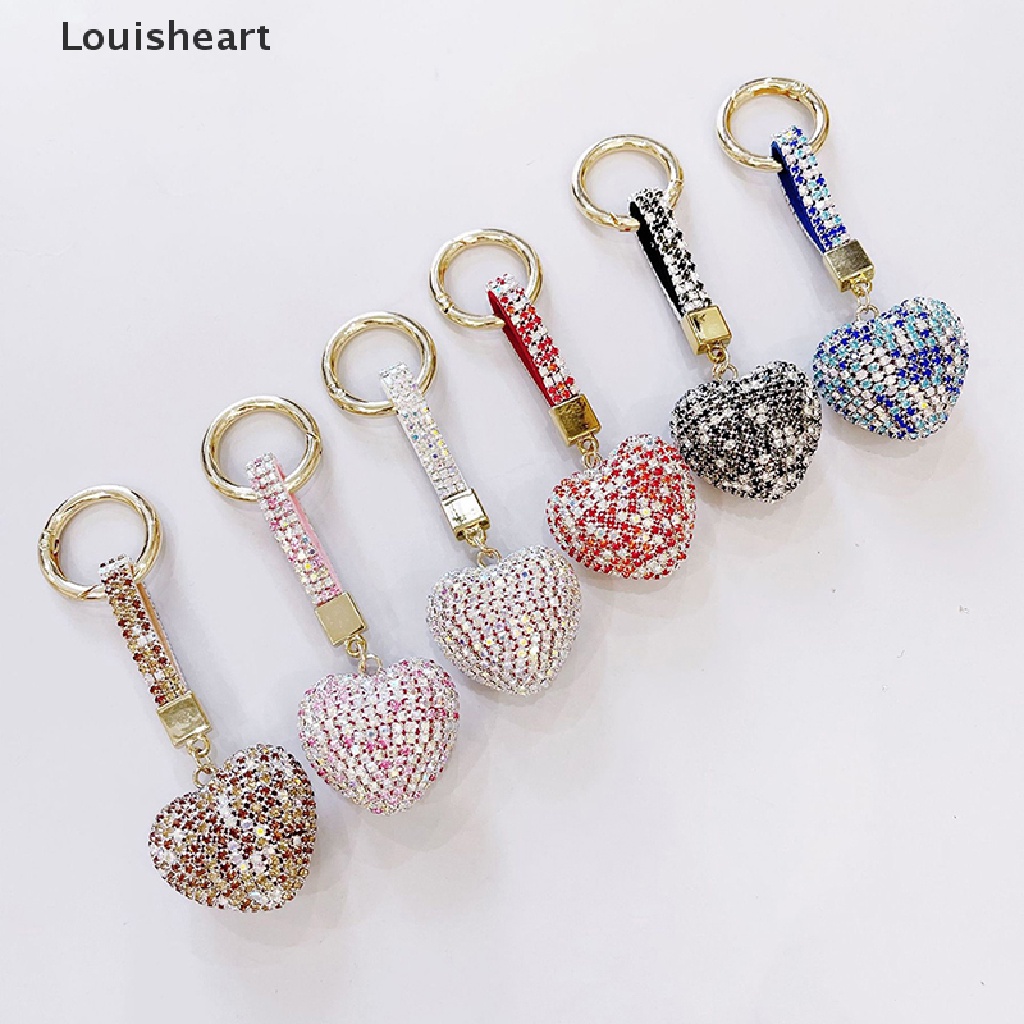 Móc Khóa Hình Trái Tim Đính Đá Louisheart TFG