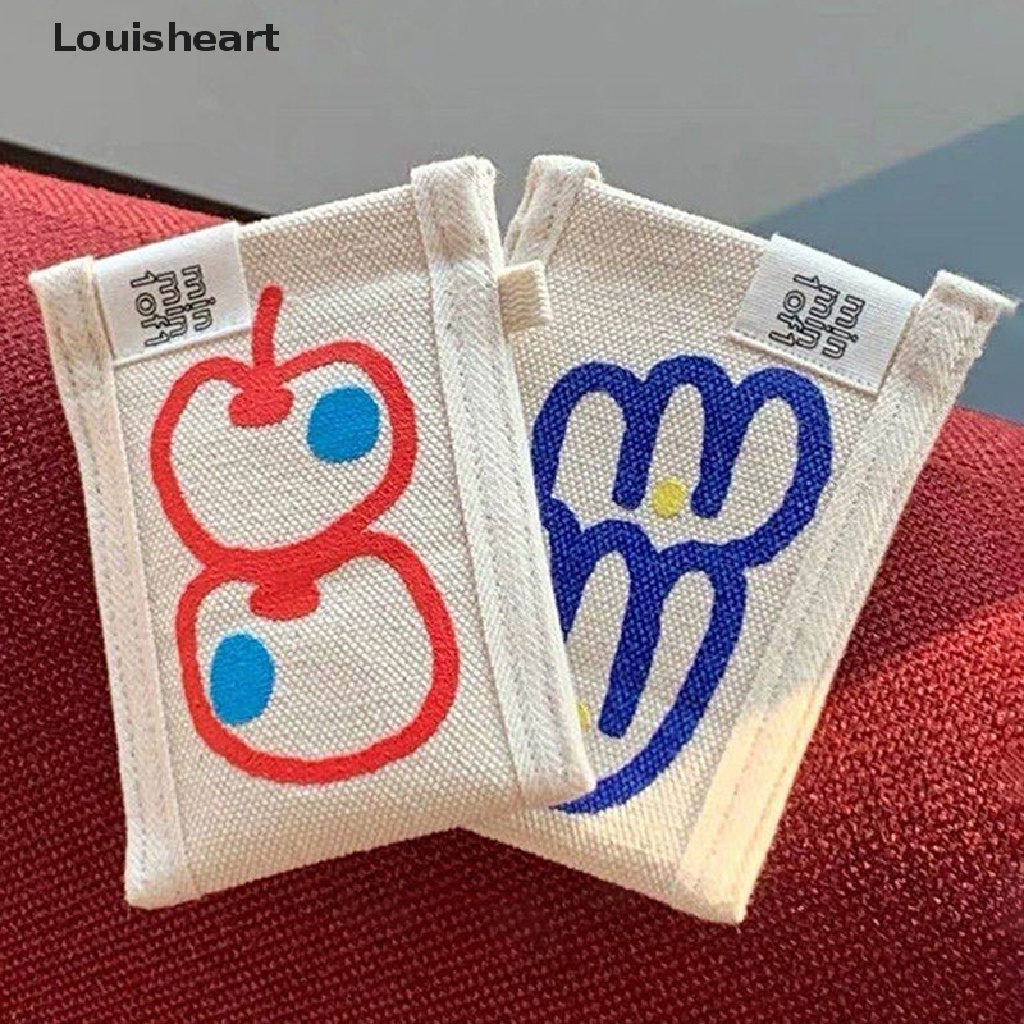 Ví Louisheart Hai Lớp Đựng Thẻ Chống Khử Từ Họa Tiết Graffiti Độc Đáo Cho Apple