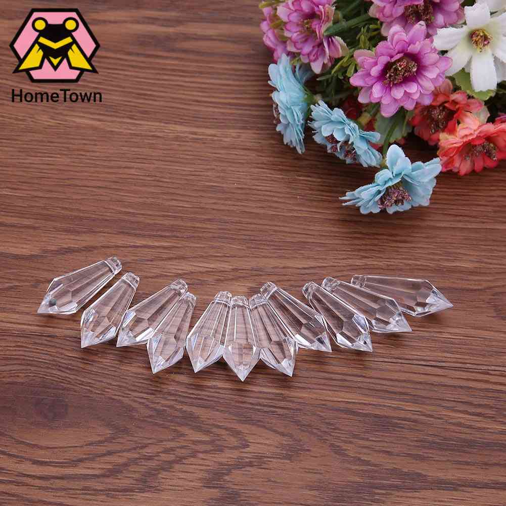 Set 30 Hạt Pha Lê Trong Suốt Trang Trí Đèn Trần Nhà