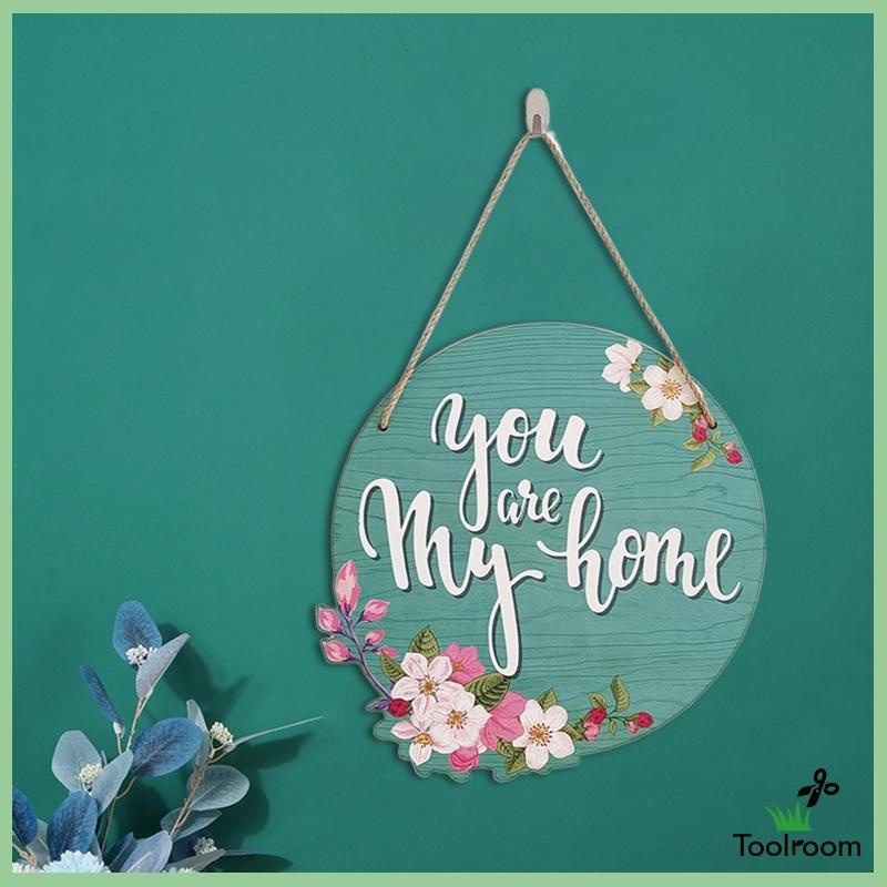 Biển Hiệu Chào Mừng Hình Tròn Dùng Trang Trí Cửa Trước