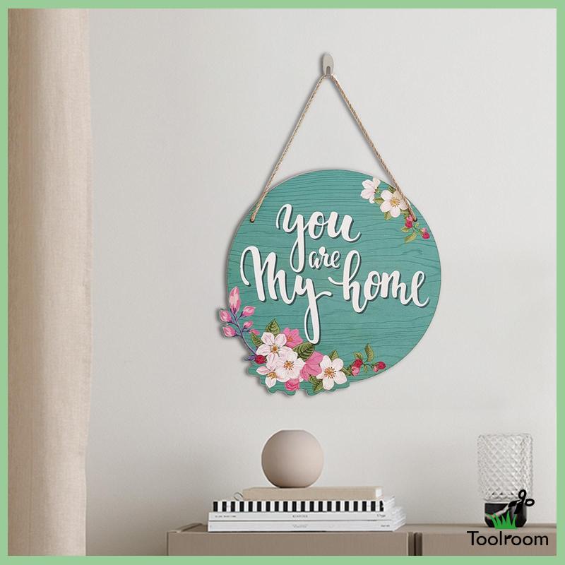 Biển Hiệu Chào Mừng Hình Tròn Dùng Trang Trí Cửa Trước