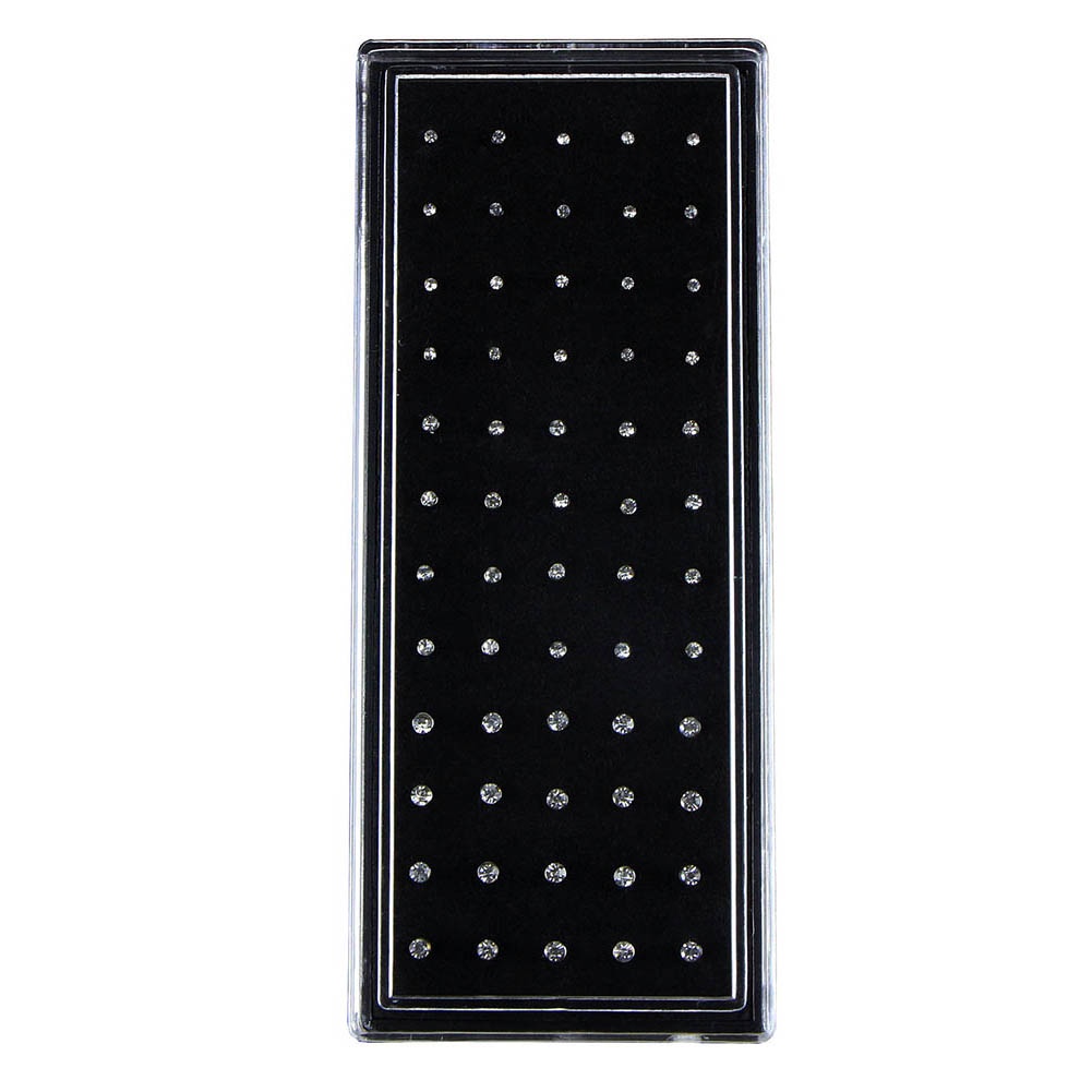 Bộ 60 Khuyên Mũi Bằng Thép Không Gỉ Đính Đá Zircon Thời Trang