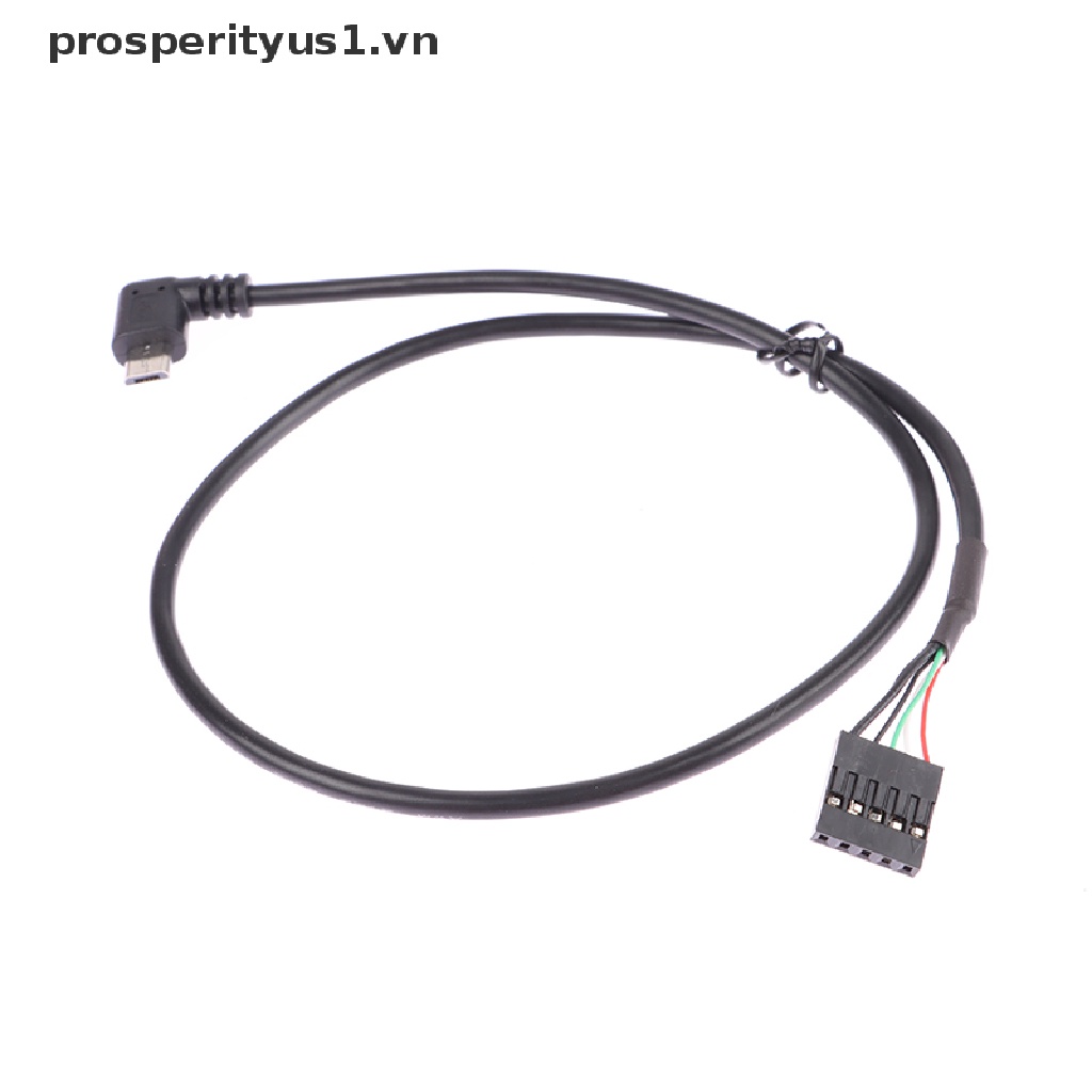 (prosperityus1) Bo Mạch Chủ Chuyển Đổi 5P Sang Micro USB Sang DuPont 2.54mm 5Pin DuPont USB Sang Micro USB Làm Từ Lá Nhôm + Cáp Dệt Lưới