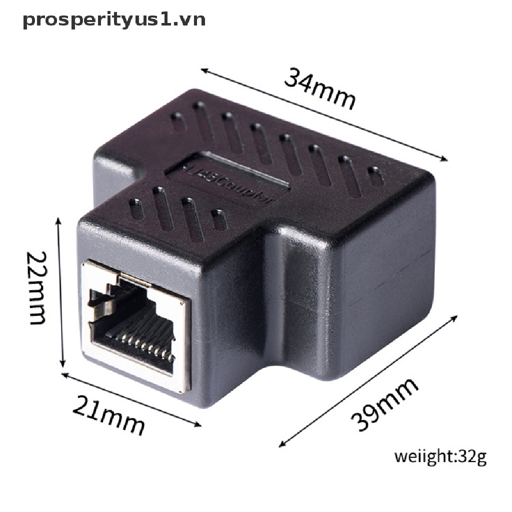 1 Cặp Đầu Nối Mạng Ba Chiều RJ45 prosperityus1