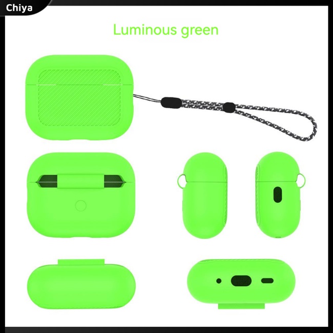 Vỏ Bảo Vệ Hộp Sạc Tai Nghe A Tripod Aripods Pro 2 Bằng Silicon Mềm Họa Tiết Lượn Sóng Màu Trơn Chống Bụi