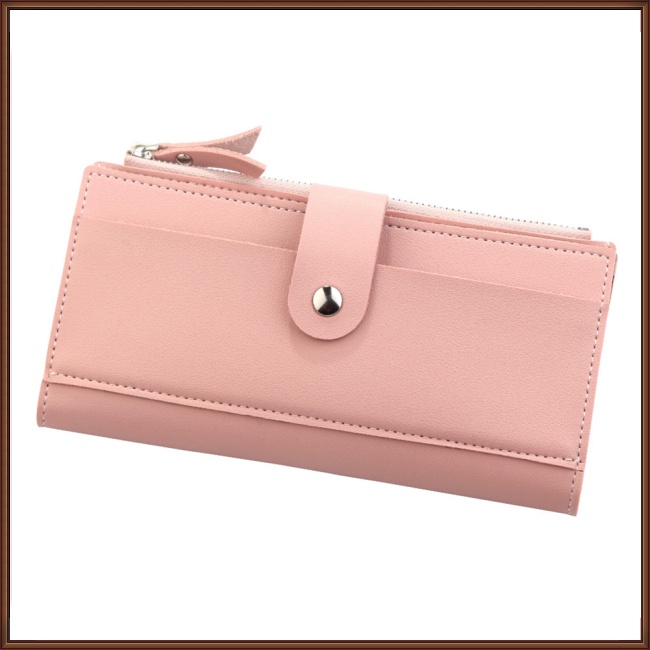 Ví Dài 2 Ngăn Có Khóa Kéo Thời Trang Hàn Quốc Cho Nữ