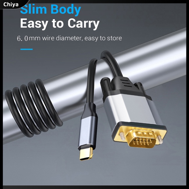 Cáp Chuyển Đổi Type-C Sang Vga Usb3.1 Chuyên Dụng Cho Máy Chiếu / Điện Thoại Di Động / Notebook