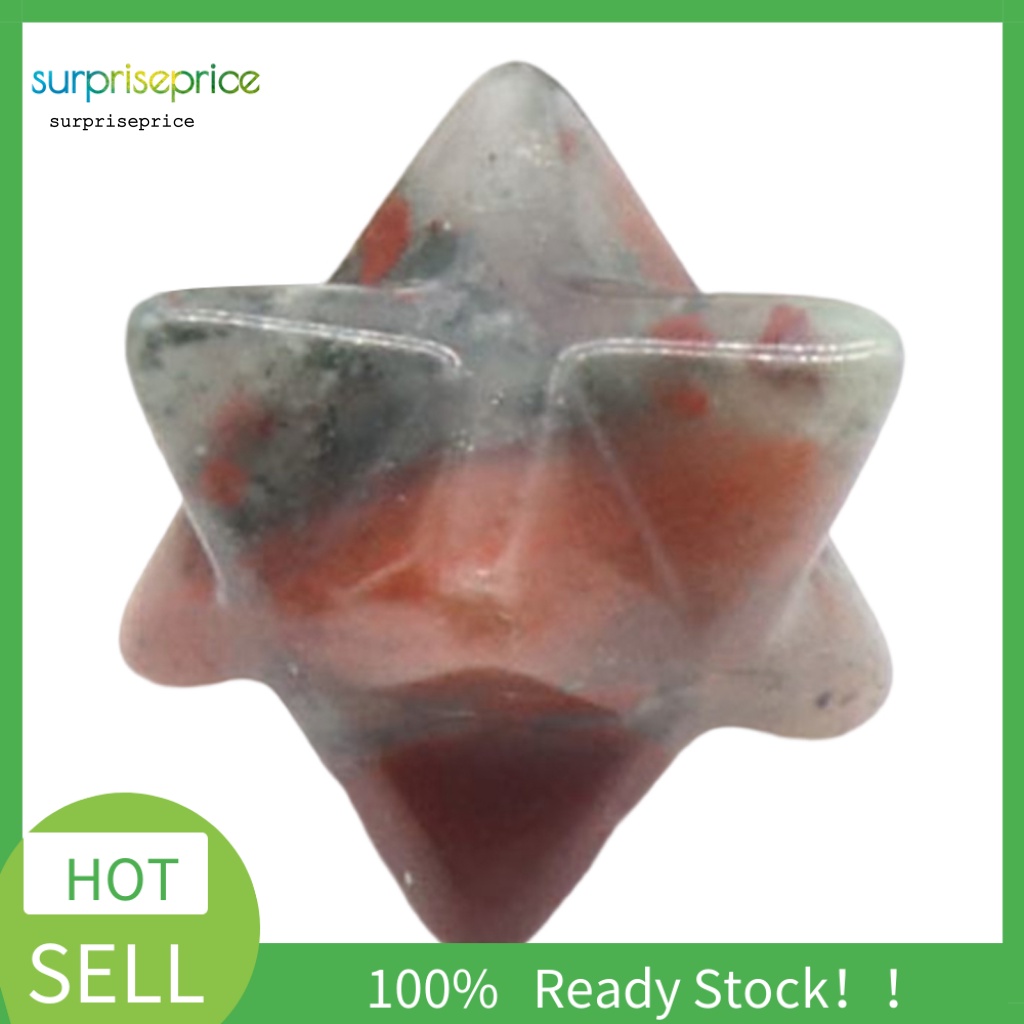 Spa Tượng Ngôi Sao Đá Lục Giác Chạm Khắc Đánh Bóng Trang Trí Nhà Cửa