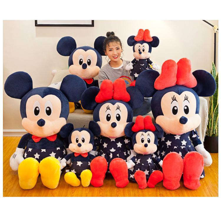 Thú Nhồi Bông Hình Chuột Mickey / Minnie Đáng Yêu Cho Bé
