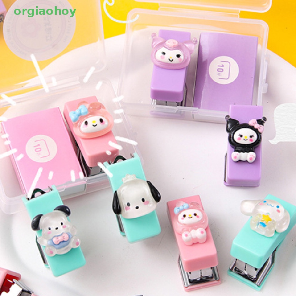 Đồ Dập Ghim Mini Họa Tiết Hoạt Hình Dễ Thương Tiện Dụng Cho Học Sinh / Văn Phòng