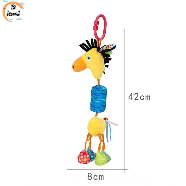 Đồ Chơi Thú Nhồi Bông Treo Xe Đẩy Em Bé Họa Tiết Hoạt Hình