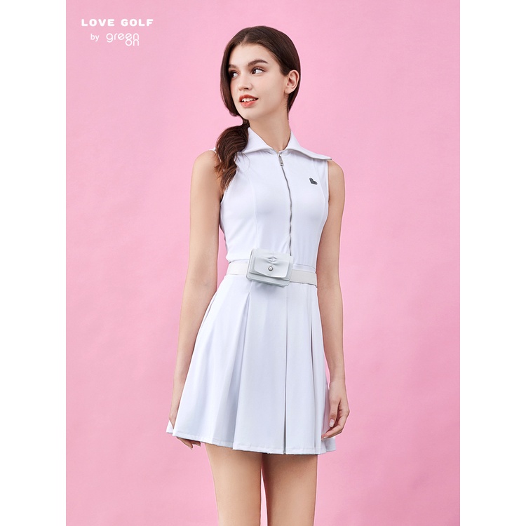 Đầm Polo Sát Nách Mềm Mại Thoáng Khí Nhanh Khô Thời Trang Mùa Hè Cho Nữ