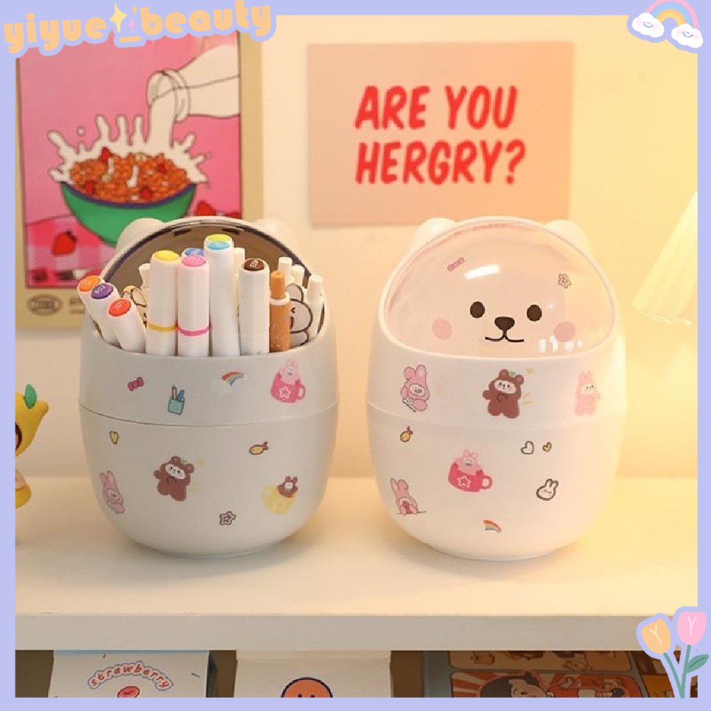 Thùng Đựng Rác Mini Để Bàn Họa Tiết Hoạt Hình Dễ Thương Cho Gia Đình / Văn Phòng SJHY0413 HB