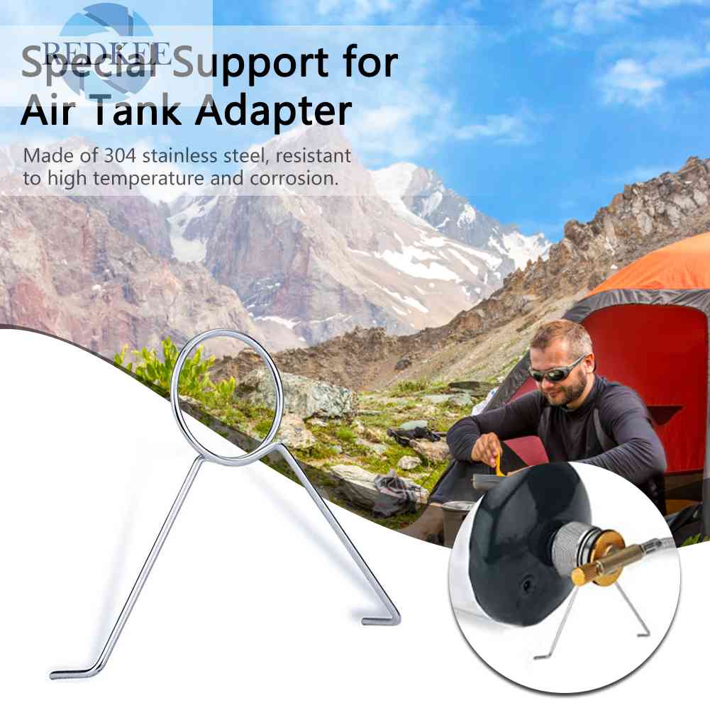 Giá Đỡ Bếp Ga Bằng Thép Không Gỉ Tiện Dụng Mang Theo Du Lịch Cắm Trại