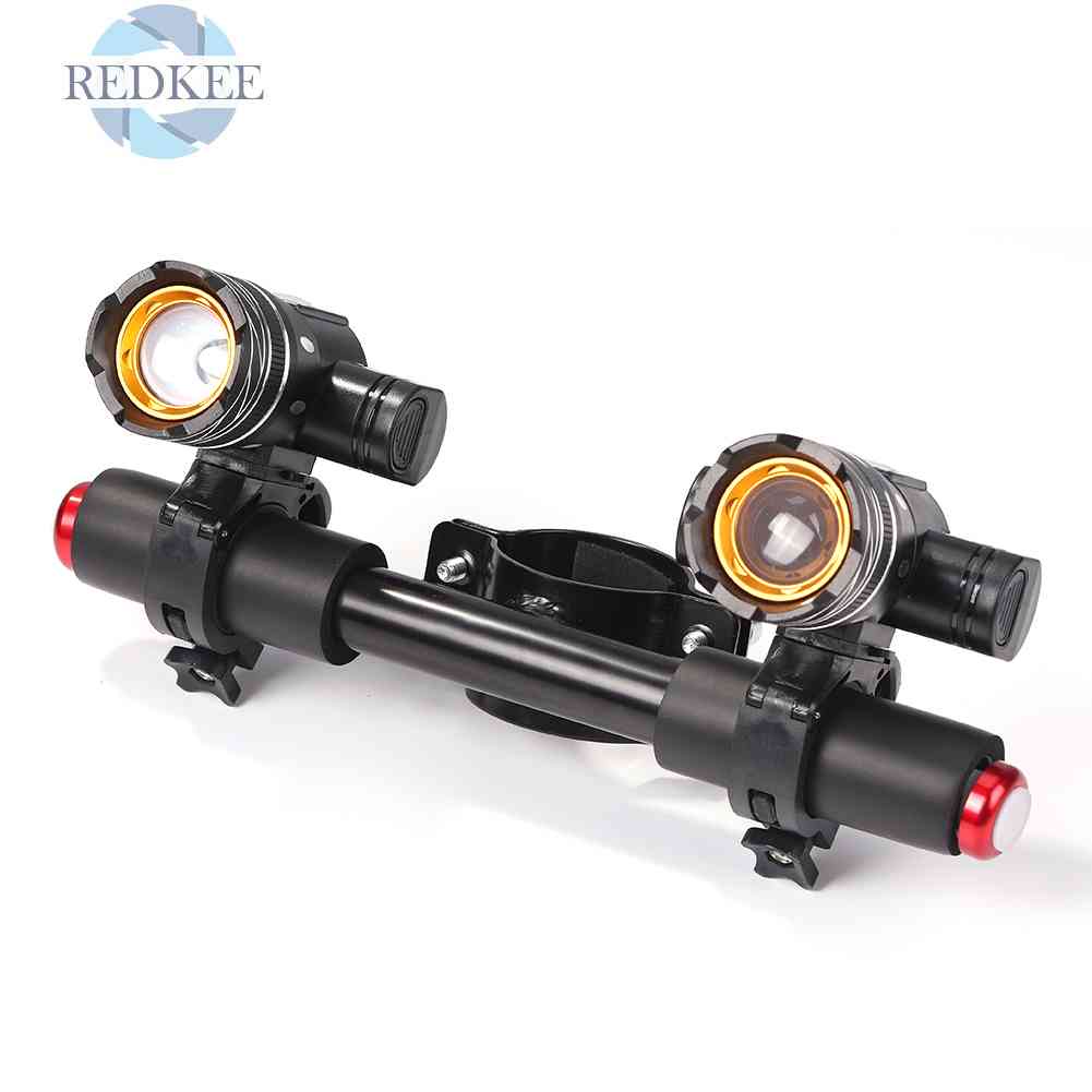 Đèn Pha LED Sạc USB Có Thể Điều Chỉnh Gắn Tay Lái Xe Scooter Điện