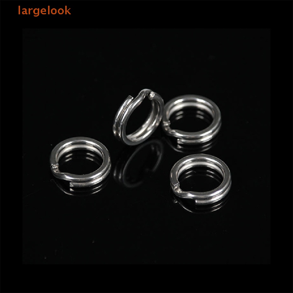 Set 100 Vòng Thép Không Gỉ Cứng 2.5-8MM Gắn Mồi Câu Cá Chuyên Dụng