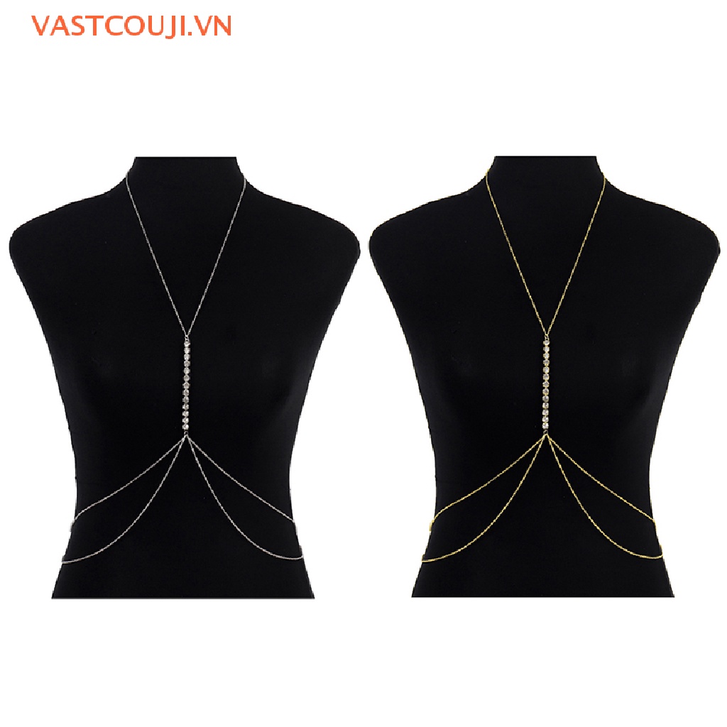 Dây Xích Đan Chéo Đính Đá Thủ Công Trang Trí Áo Ngực Gợi Cảm Cho Nữ