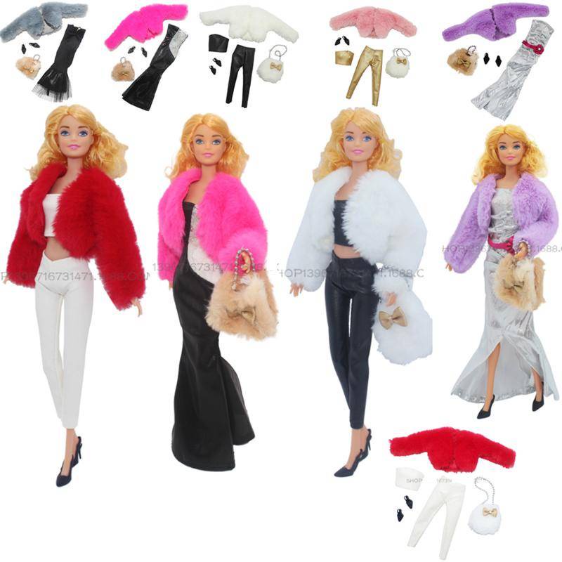 Búp Bê 30cm Áo Sweater Ngắn Phong Cách Người Nổi Tiếng Trang Phục Mùa Đông