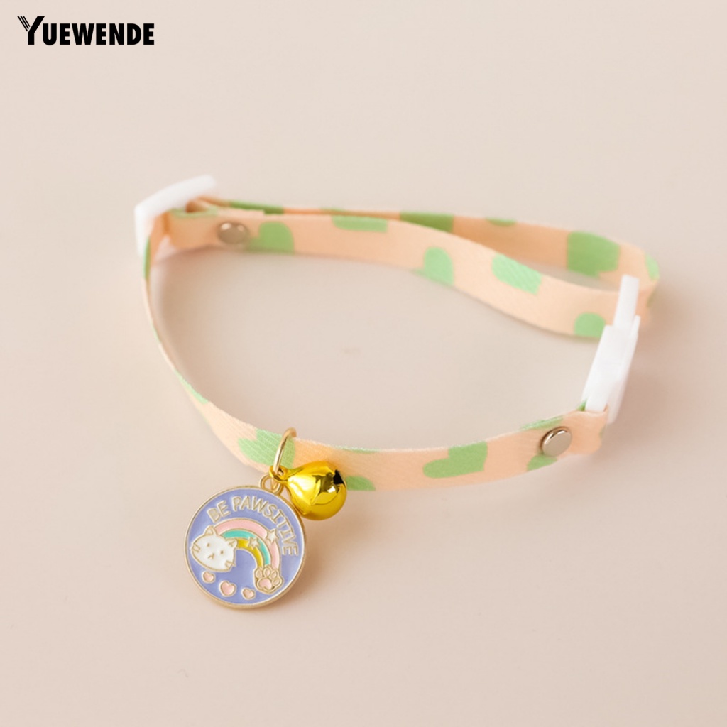 Ye.b Vòng Cổ Có Thể Điều Chỉnh Chống Mài Mòn Họa Tiết Hoa Đáng Yêu Cho Thú Cưng Nhỏ