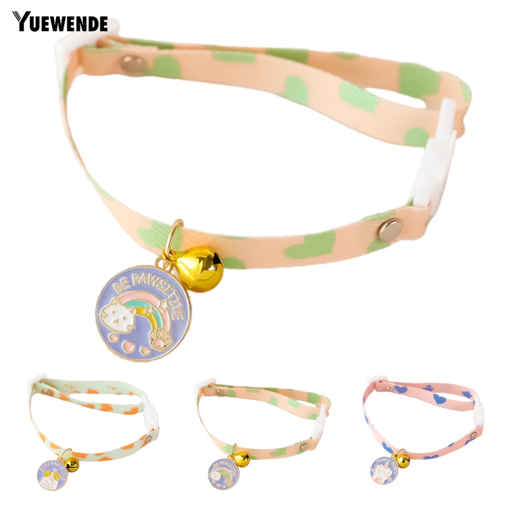 Ye.b Vòng Cổ Có Thể Điều Chỉnh Chống Mài Mòn Họa Tiết Hoa Đáng Yêu Cho Thú Cưng Nhỏ