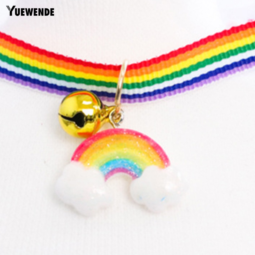 Ye.b Vòng Cổ Bằng Vải In Hình Chuông Mặc Hàng Ngày Cho Thú Cưng