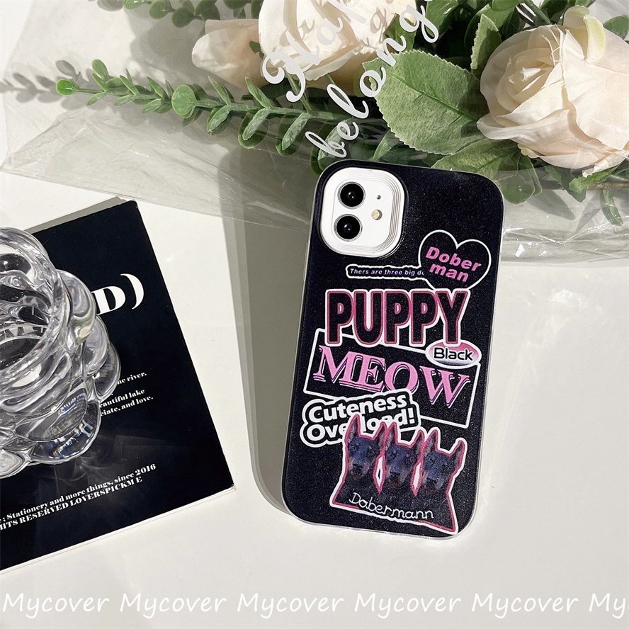 Ốp Điện Thoại Silicon Họa Tiết Chú Chó Doberman Dễ Thương Cho Iphone 11 12 13 14 Pro Max X Xr Xs 8 7 6 Plus SE 2020