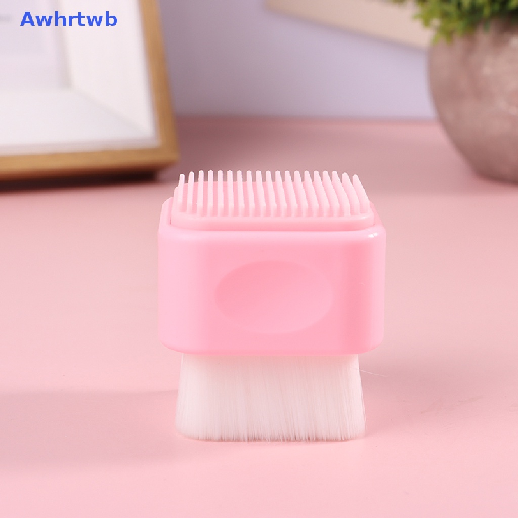 1 Bàn Chải Silicone Hai Mặt Tạo Bọt Awhrtwb Làm Sạch Da Mặt Mới