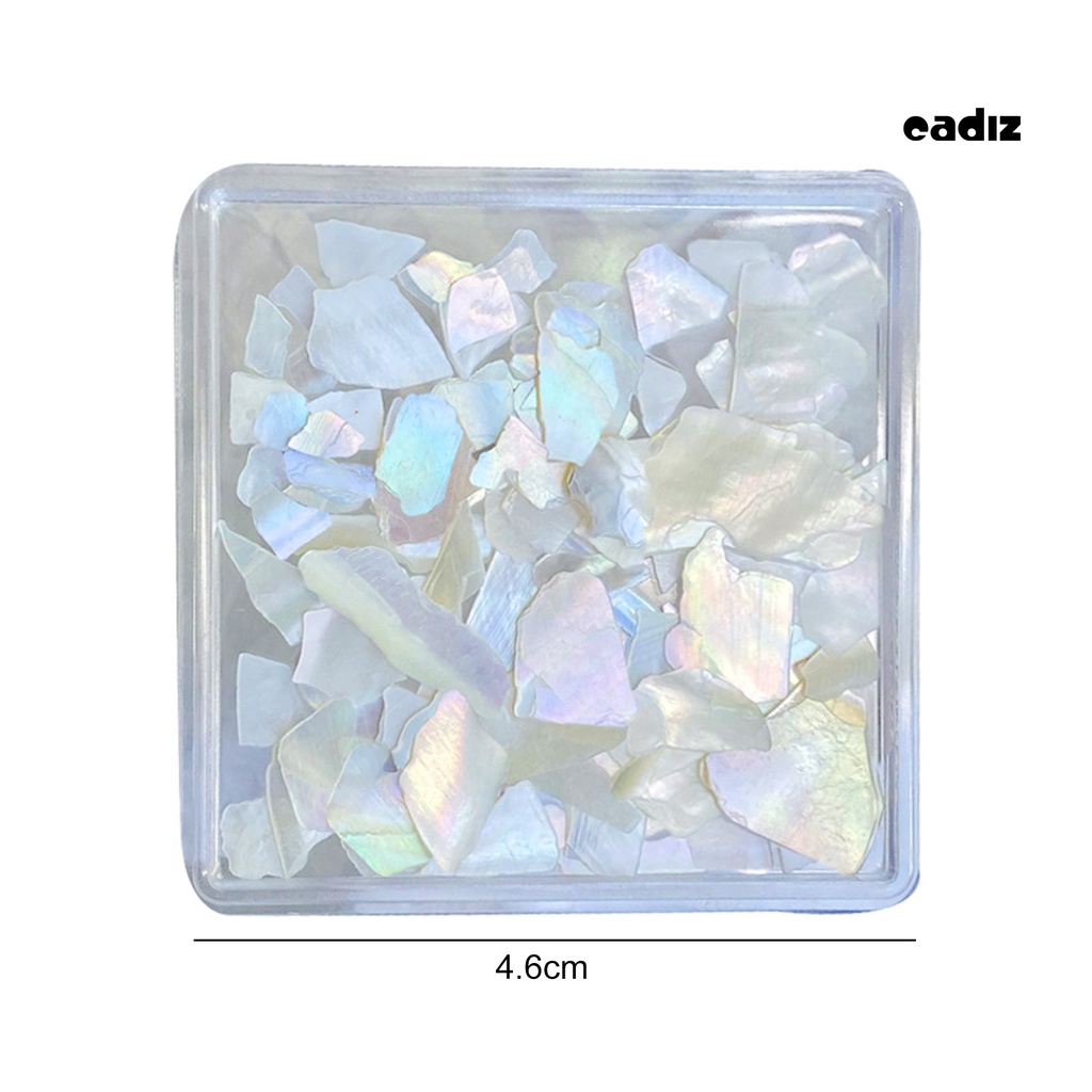 1 Hộp Vỏ Sò Tự Nhiên Siêu Mỏng Trang Trí Móng Tay Chống Rơi DIY