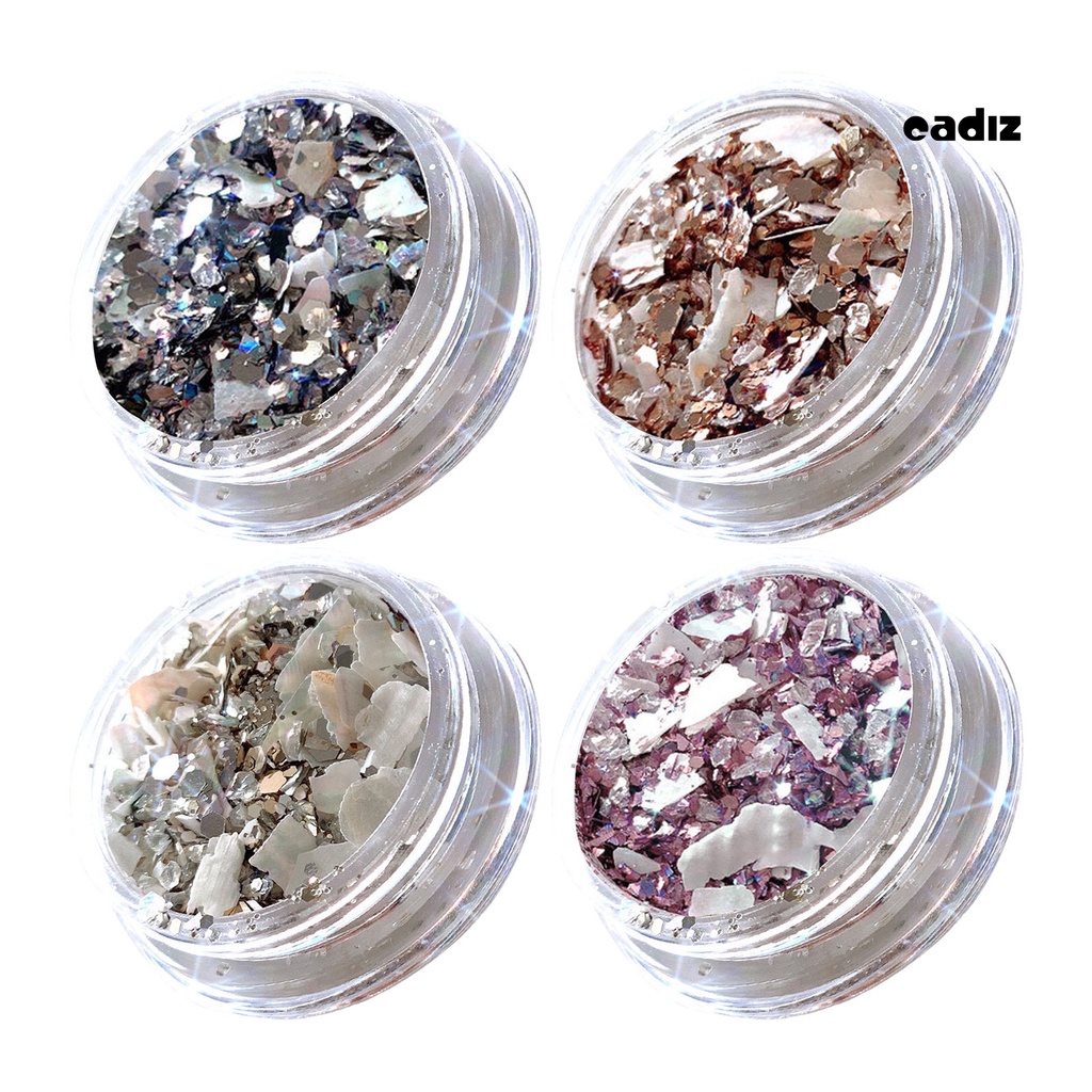 1 Hộp Kim Tuyến Vỏ Sò Lấp Lánh Trang Trí Móng Tay Nghệ Thuật DIY Không Phai Màu Phong Cách Nhật Bản