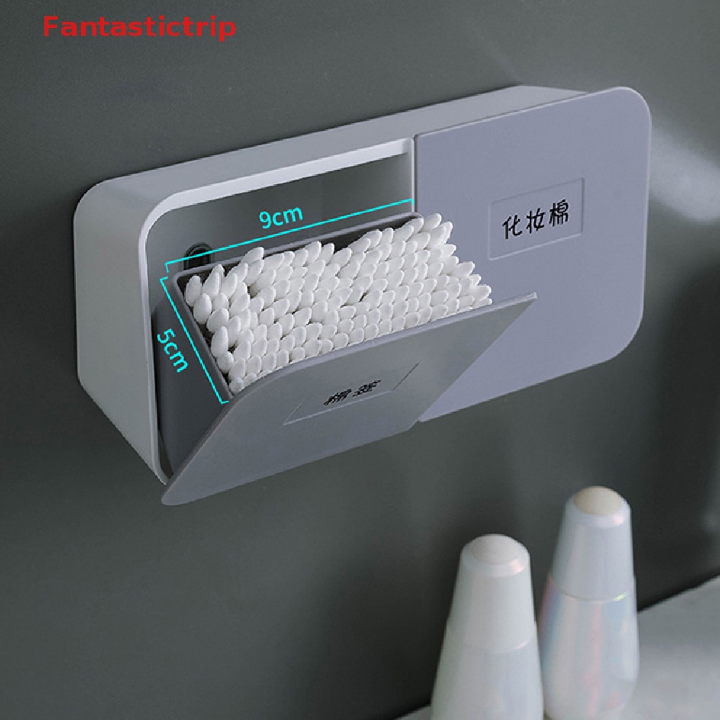 Hộp Đựng Tăm Bông Gắn Tường Nhà Tắm Tiện Dụng Mới
