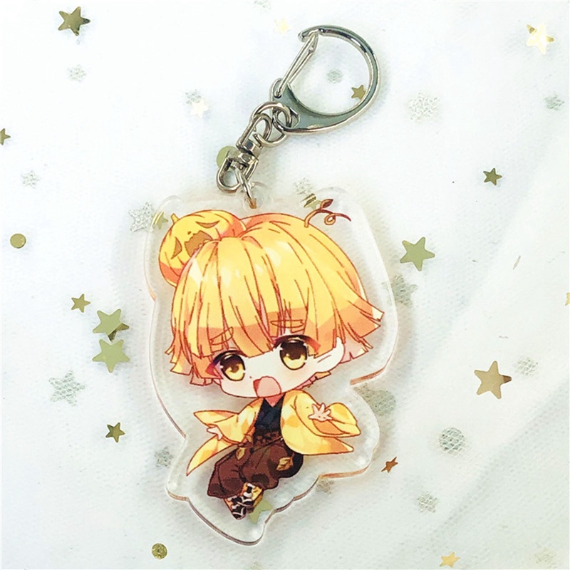 Móc Chìa Khóa Bằng Acrylic Hình Hoạt Hình Demon Slayer Độc Đáo