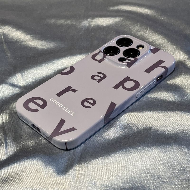Ốp Điện Thoại Cứng In Chữ Tiếng Anh Đơn Giản Chất Lượng Cao Cho iPhone13 / 14pro118p7 max