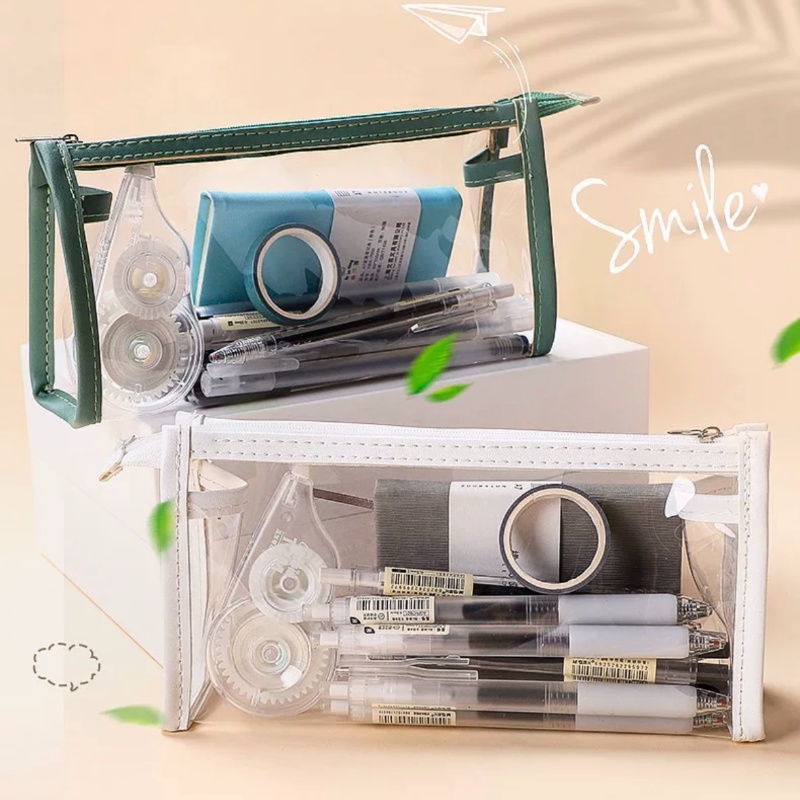Túi Đựng Bút / Mỹ Phẩm Cỡ Lớn Chống Thấm Nước Thời Trang Tiện Dụng Mang Theo Du Lịch Ốp