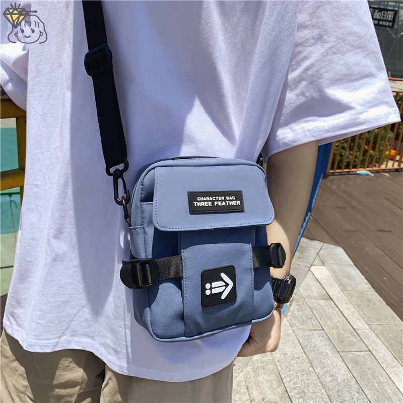 Túi Đeo Chéo Canvas Phong Cách Nhật Bản Thời Trang Mới Cho Nam Nữ