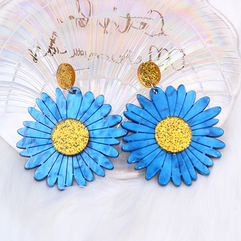 Ygt Bông Tai Acrylic Hình Hoa Cúc Ngọt Ngào Thời Trang Cho Nữ