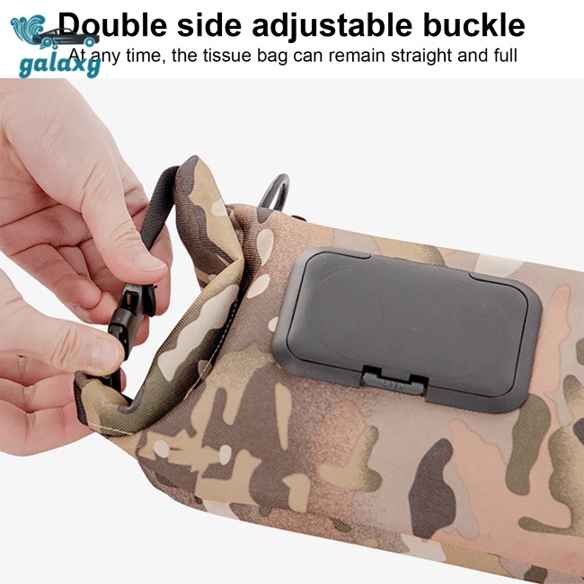 Galaxy Hộp Đựng Khăn Giấy Ướt Bằng Vải Oxford Chống Nước Họa Tiết Rằn Ri